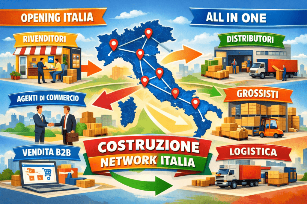 Costruzione reti commerciali Italia